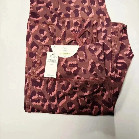 New AERIE OFFLINE Jacquard Peak leggings with Pockets size M - Picture 7 of 7